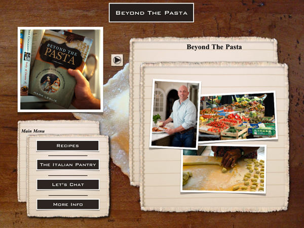 Beyond the Pasta iPad intro page "Mark Leslie" Beyond the Pasta iPad intro page "Mark Leslie"
