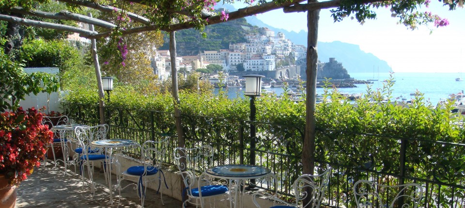 Amalfi from Hotel Aurora patio - Beyond the Pasta - Mark Leslie