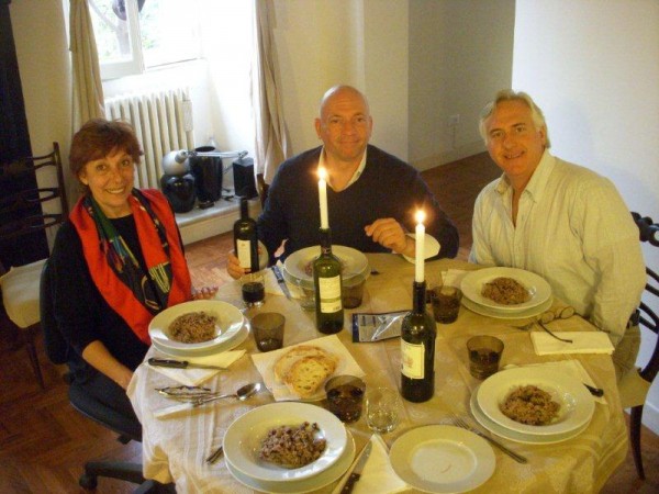 At table