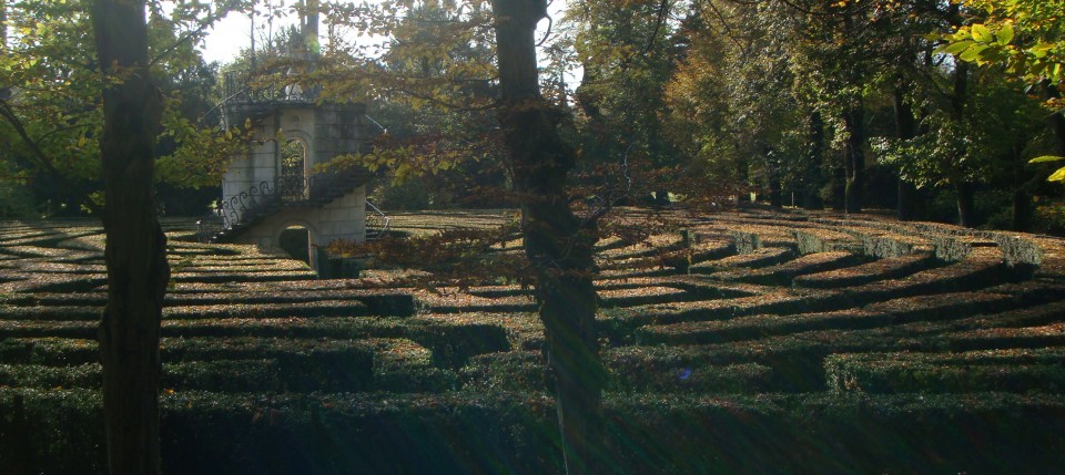 The labyrinth garden at Villa Pisani, Stra', Italy...just outside Padova, Italy