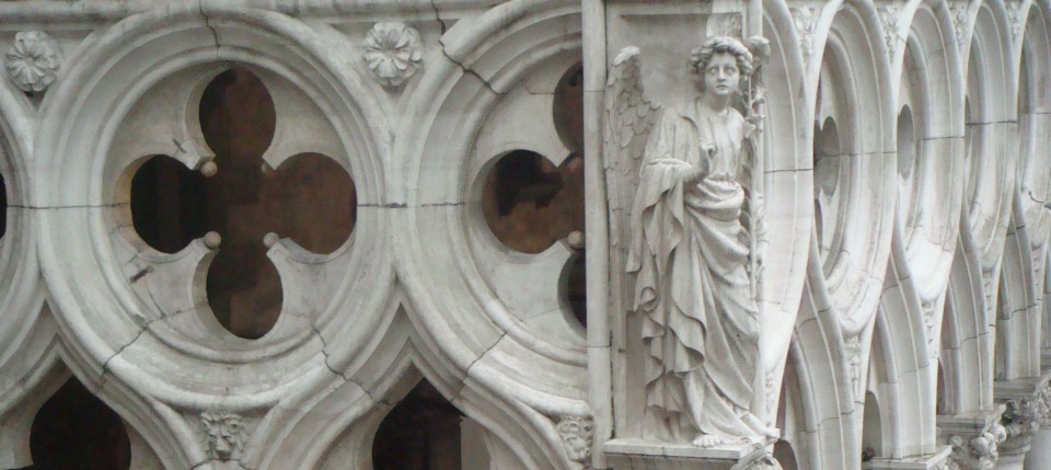 A corner of the Doge's Palace, Venice, Italy