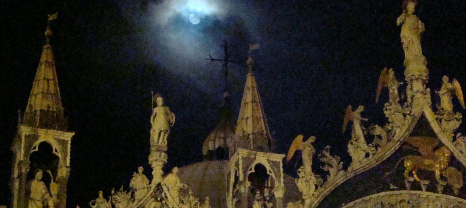 Moon over Saint Mark's, Venice, Italy