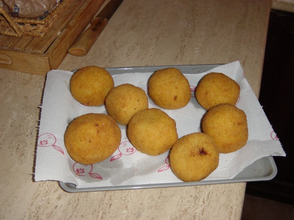 Day 10 Photo- Arancini. Can you tell why they are called little oranges?