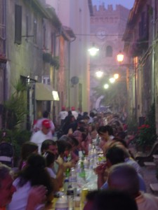 Day 16 Photo- looking down the long table.