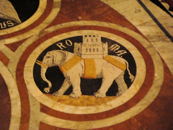 Day 17 Photo- the symbol of the Torre contrada, Siena.