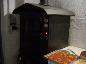 Day 18 Photo- the pizza oven at Anna & Giulio's.