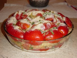 Day 24 Photo- Pasta al Forno Pugliese before being baked.