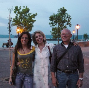 Day 7 Photo- in the town of Marta in front of Lago di Bolsena