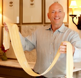 Mark Leslie with Pasta