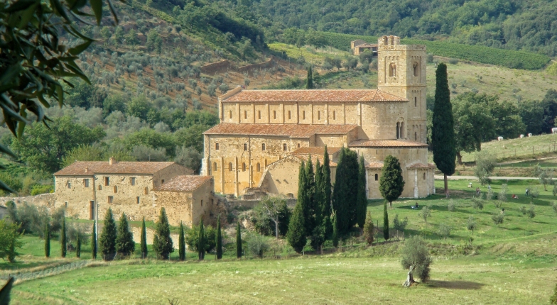 Abbazia di Sant'Antimo, Castelnuovo dell’Abate, Italy...near Montalcino, Italy.