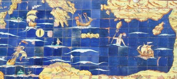 tile map above the Amalfi porta- Beyond the Pasta- Mark Leslie